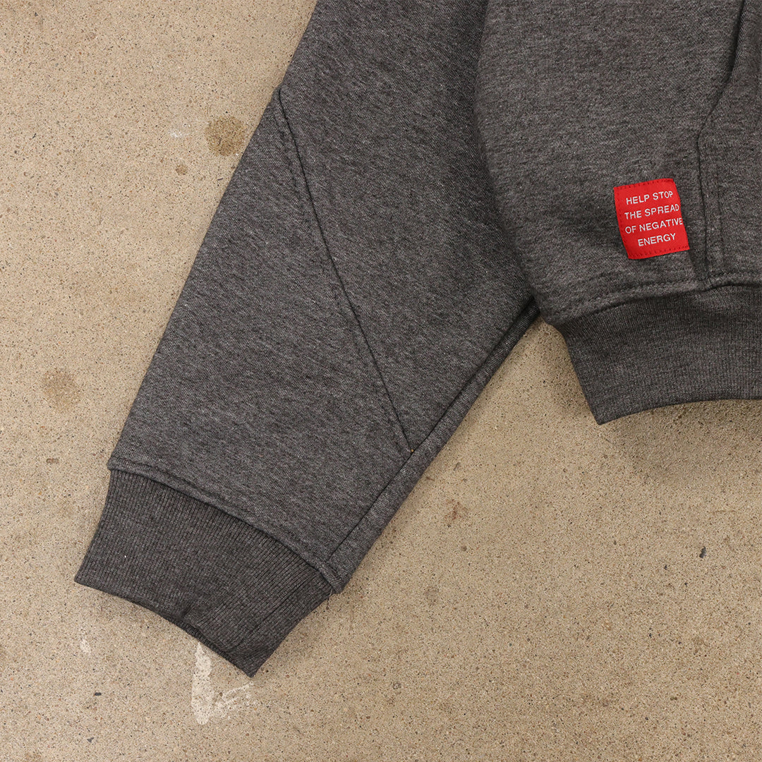 Drop Zip Hoodie (charcoal)