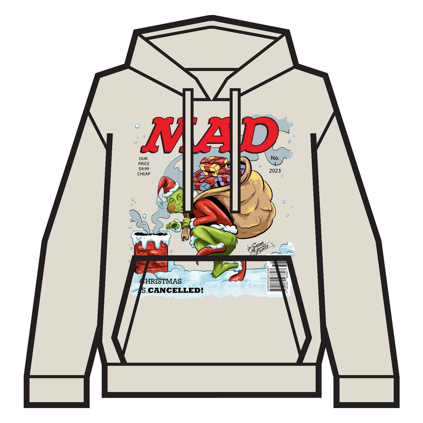 Grinch Mad Santa Hoodie