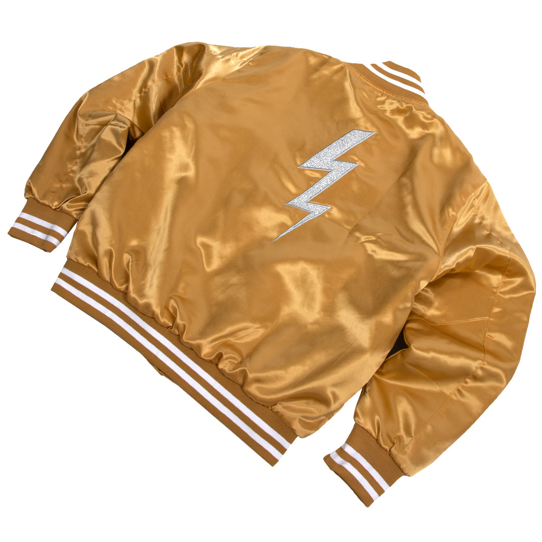 Retro Lightweight Varsity Jacket (Gold)