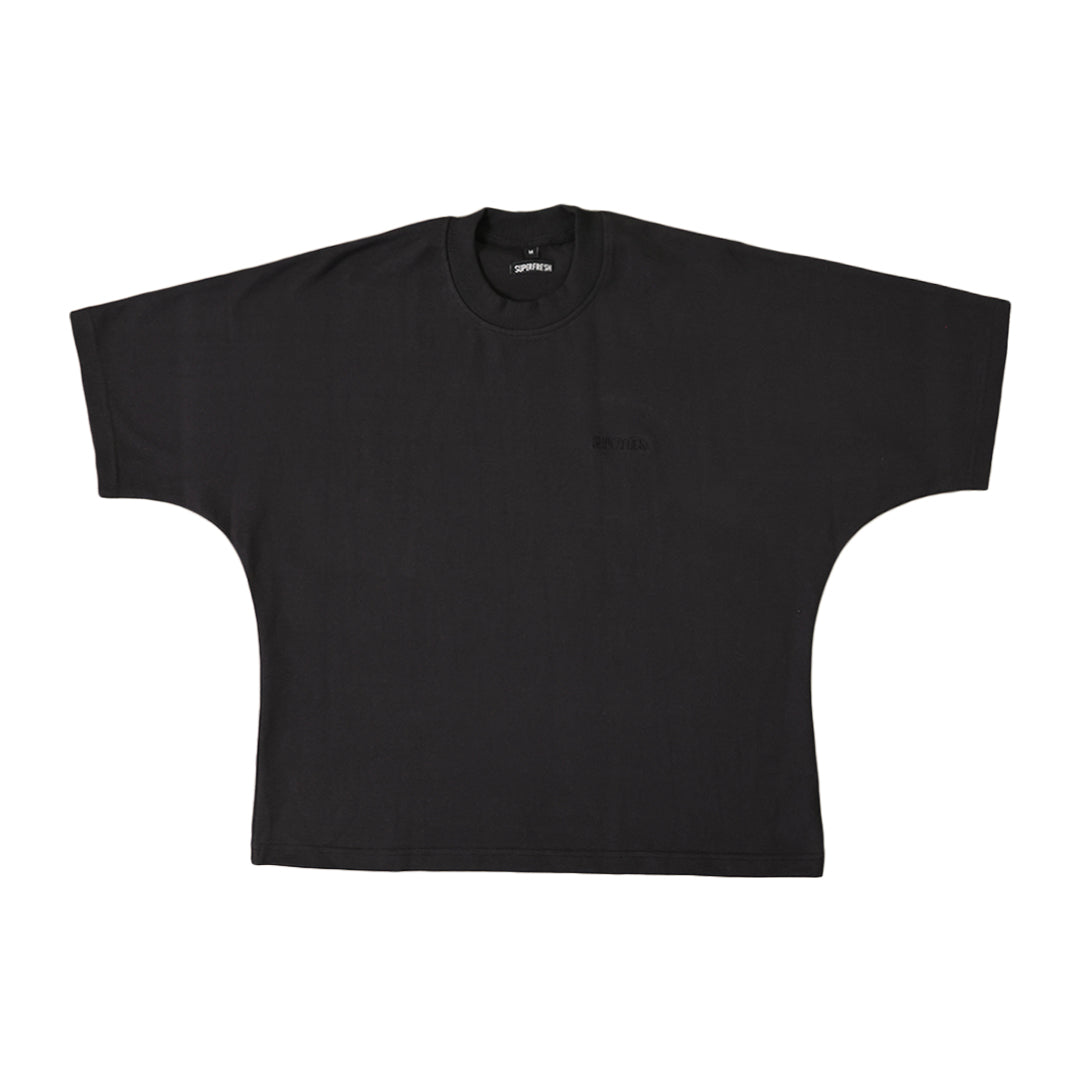 Cotton T-Shirts Seamless Sleeves (Black)