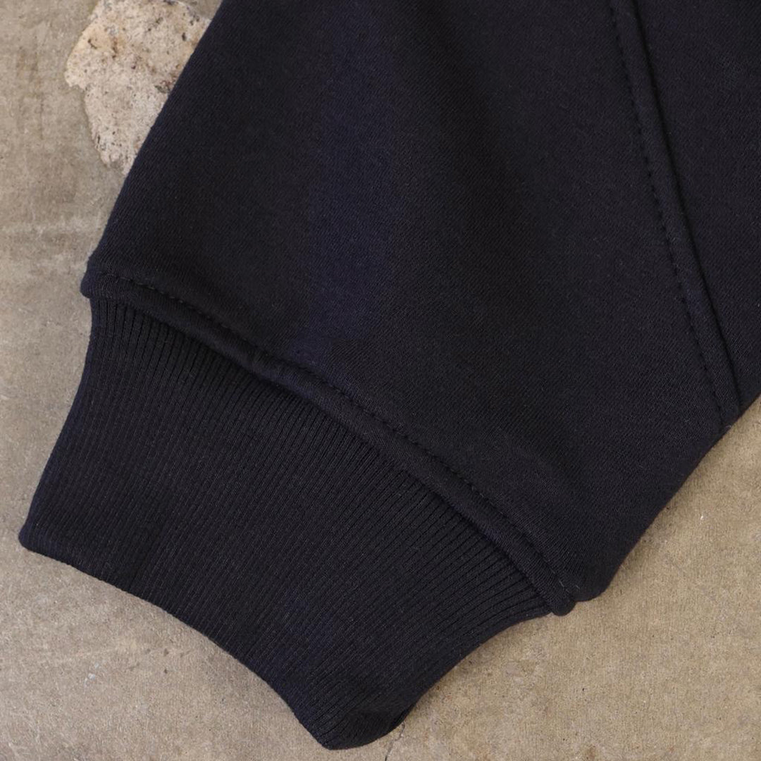 Drop Zip Hoodie (Black)