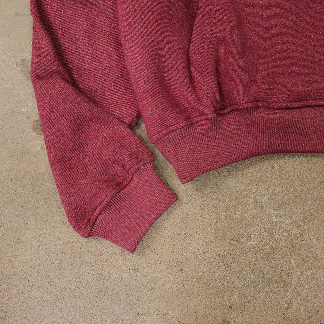 Raw Edge Hoodie (Burgundy)