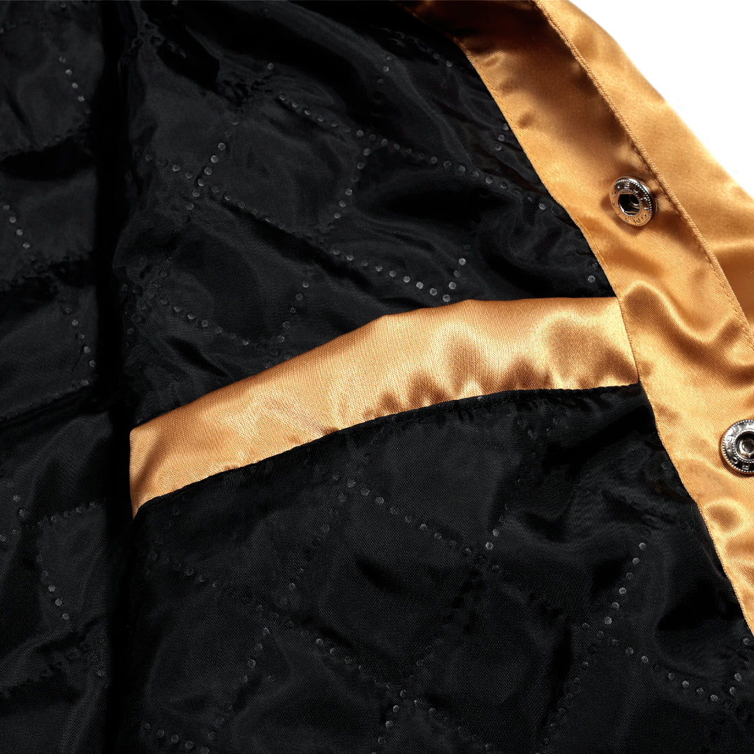 Retro Lightweight Varsity Jacket (Gold)