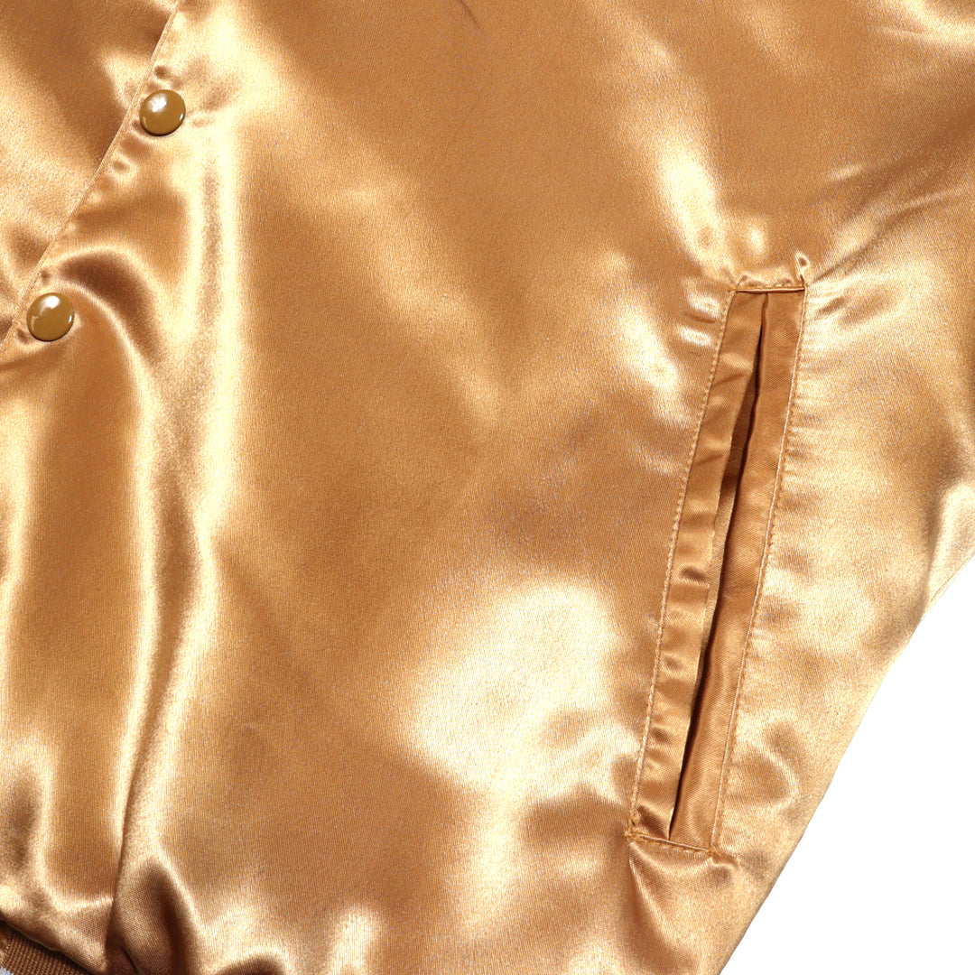 Retro Lightweight Varsity Jacket (Gold)
