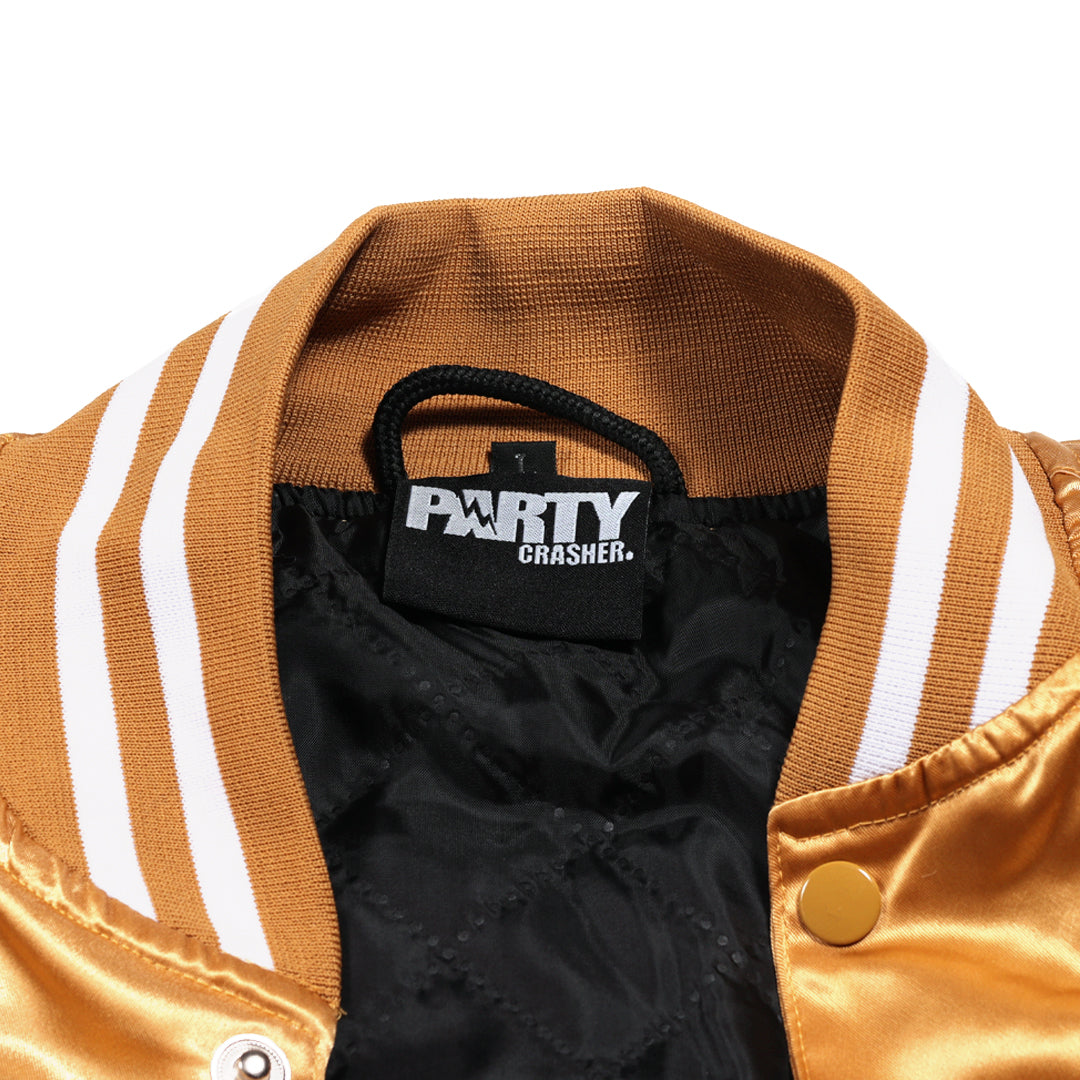 Retro Lightweight Varsity Jacket (Gold)