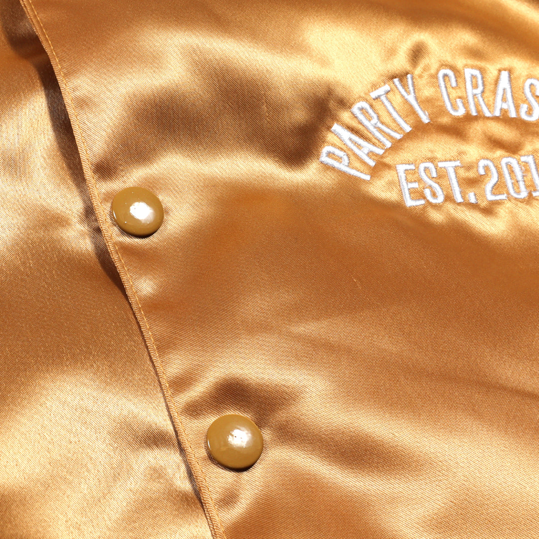 Retro Lightweight Varsity Jacket (Gold)