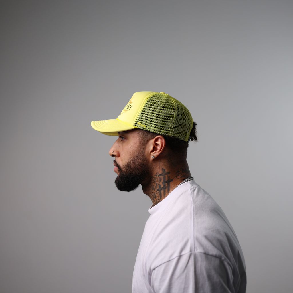 Yellow BLVD Trucker Snap