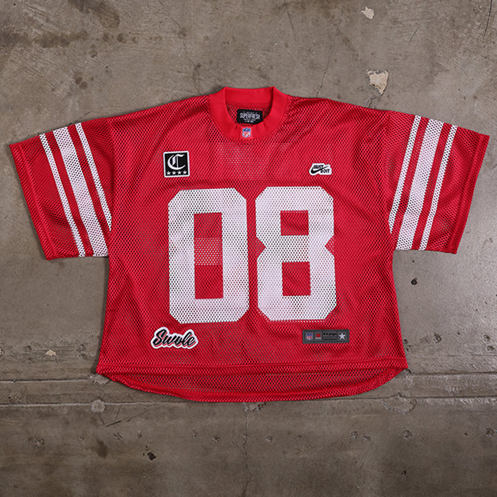 SF Mesh Football Jersey (Red)