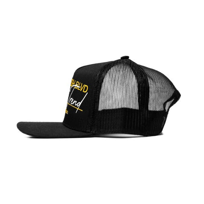 Black BLVD Trucker Snap