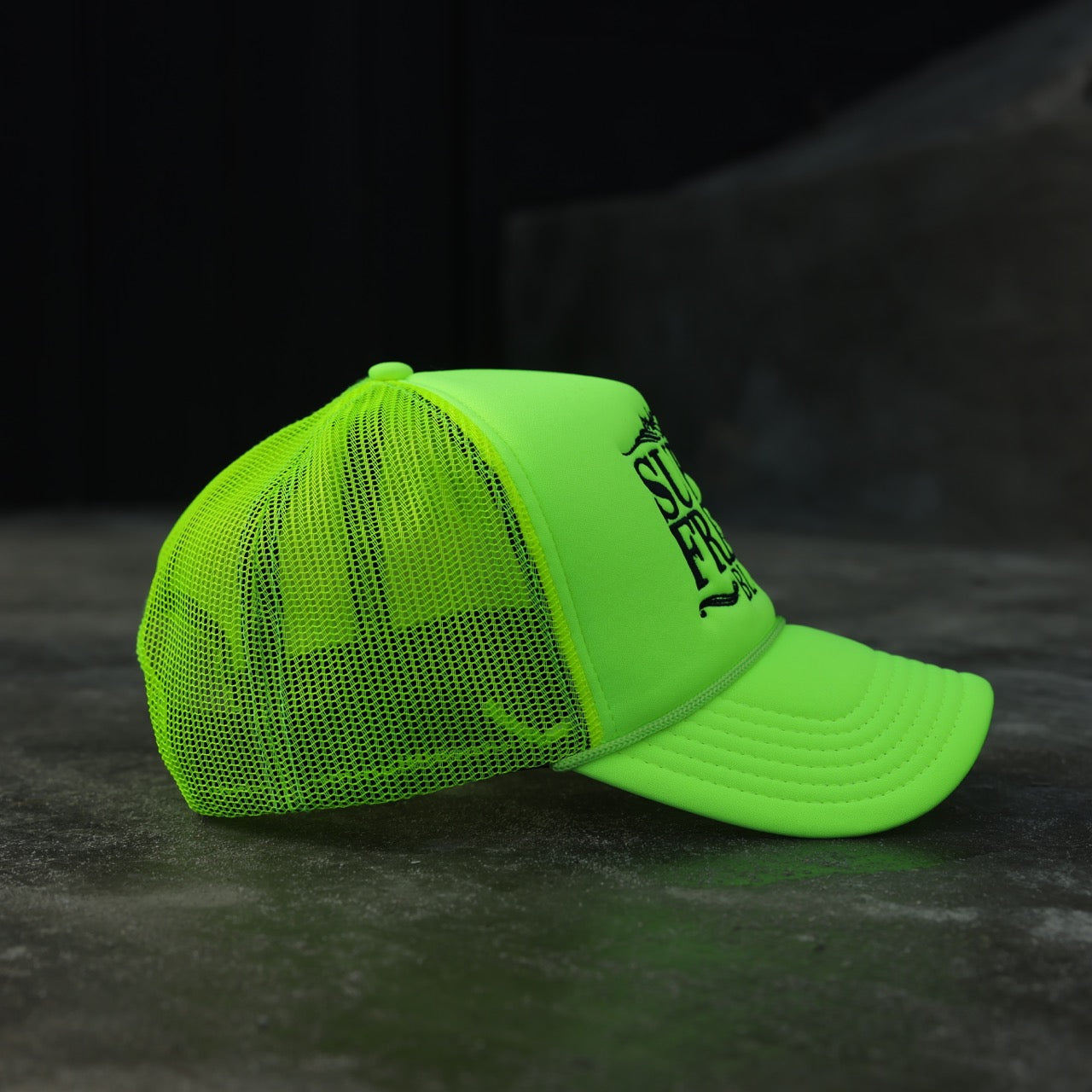 Neon Yellow BLVD Trucker Snap