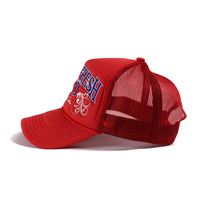 Red BLVD Trucker Snap