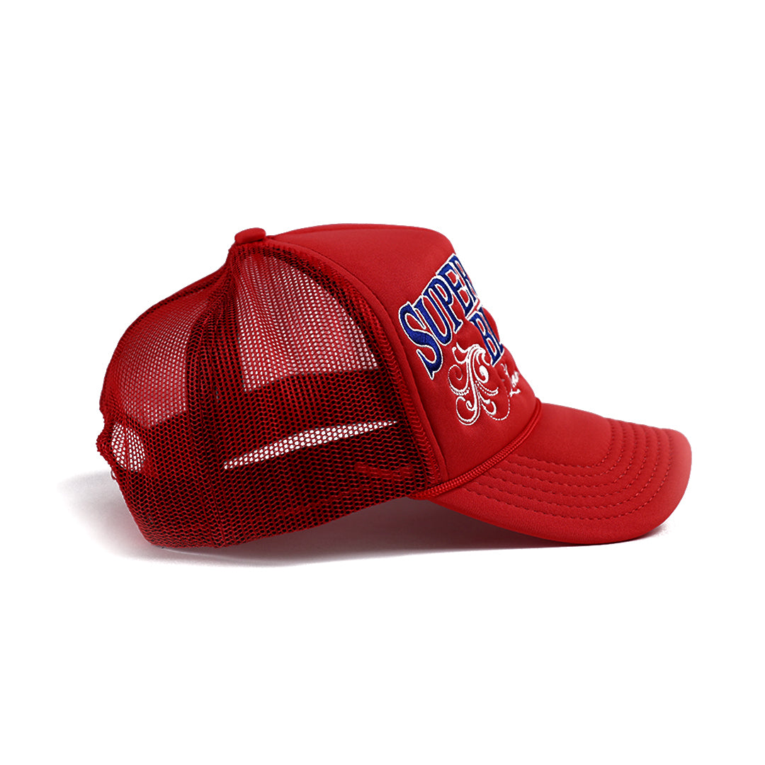 Red BLVD Trucker Snap