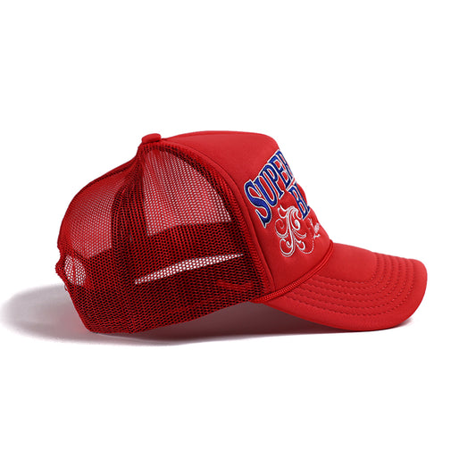 Red BLVD Trucker Snap