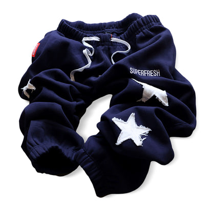 Stars Baggy Sweatpants (Navy)