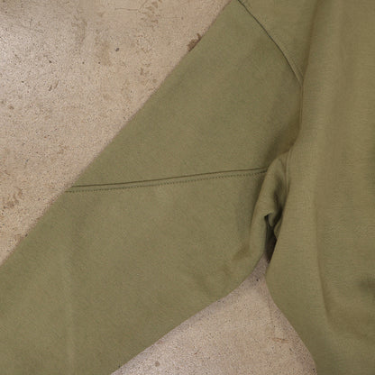 Drop Zip Hoodie (Olive Green)
