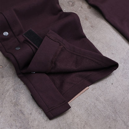 Snap Buttons Sweatpants (Chocolate Brown)