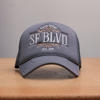 Charcoal BLVD Trucker Snap