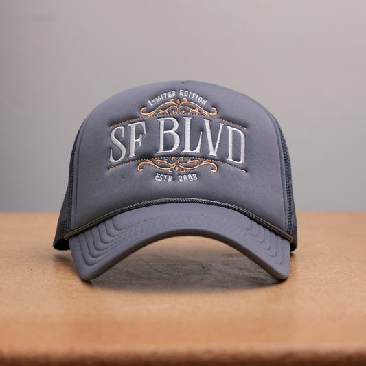 Charcoal BLVD Trucker Snap