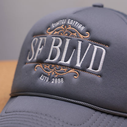 Charcoal BLVD Trucker Snap