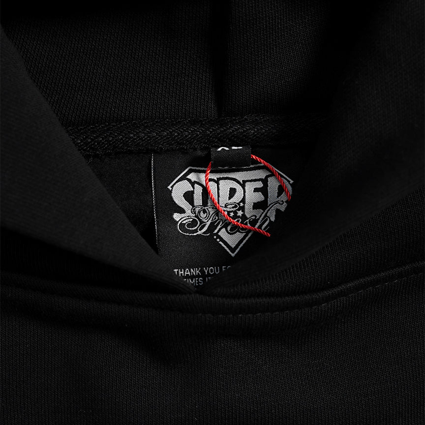 Long Sleeve Pullover Hoodies (Black)