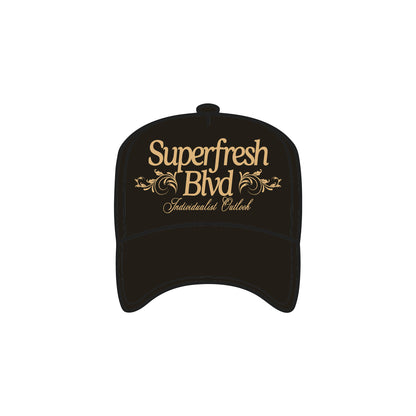 Black/Gold BLVD Trucker Snap