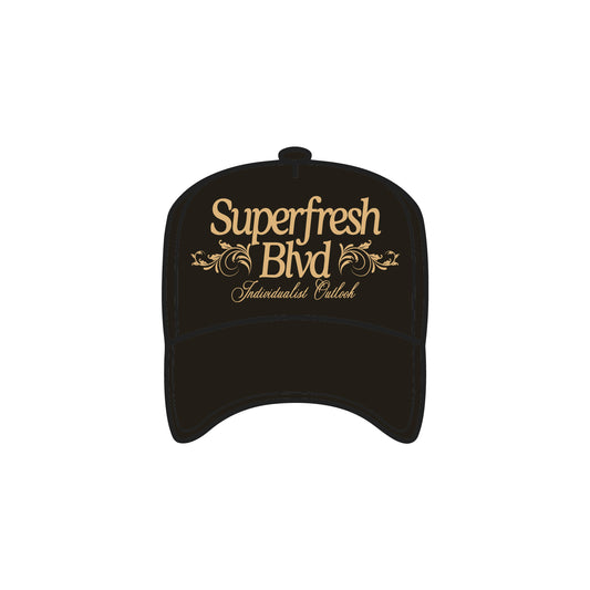 Black/Gold BLVD Trucker Snap