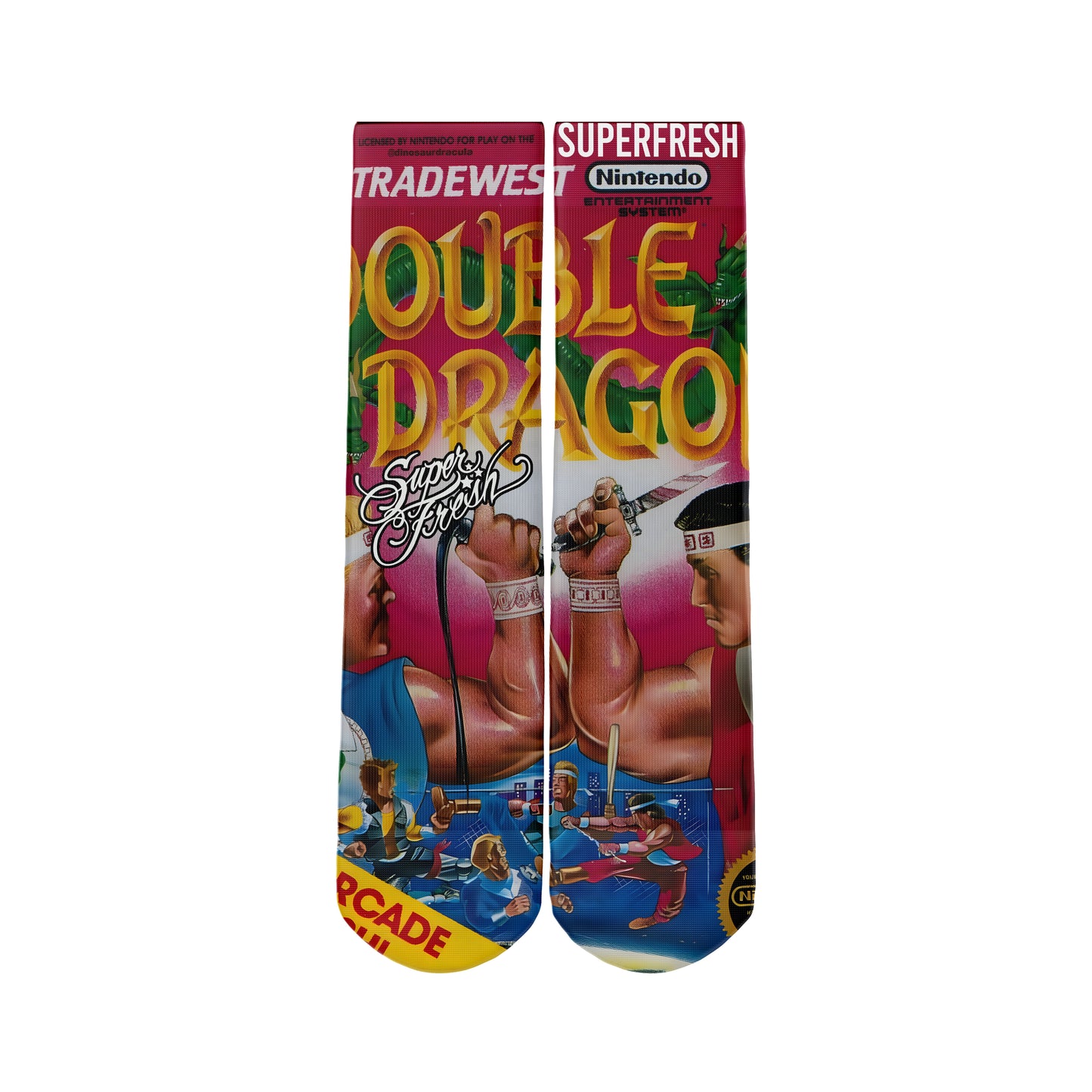 Double Dragon Cover Socks