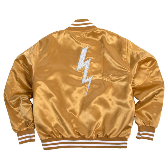 Retro Lightweight Varsity Jacket (Gold)