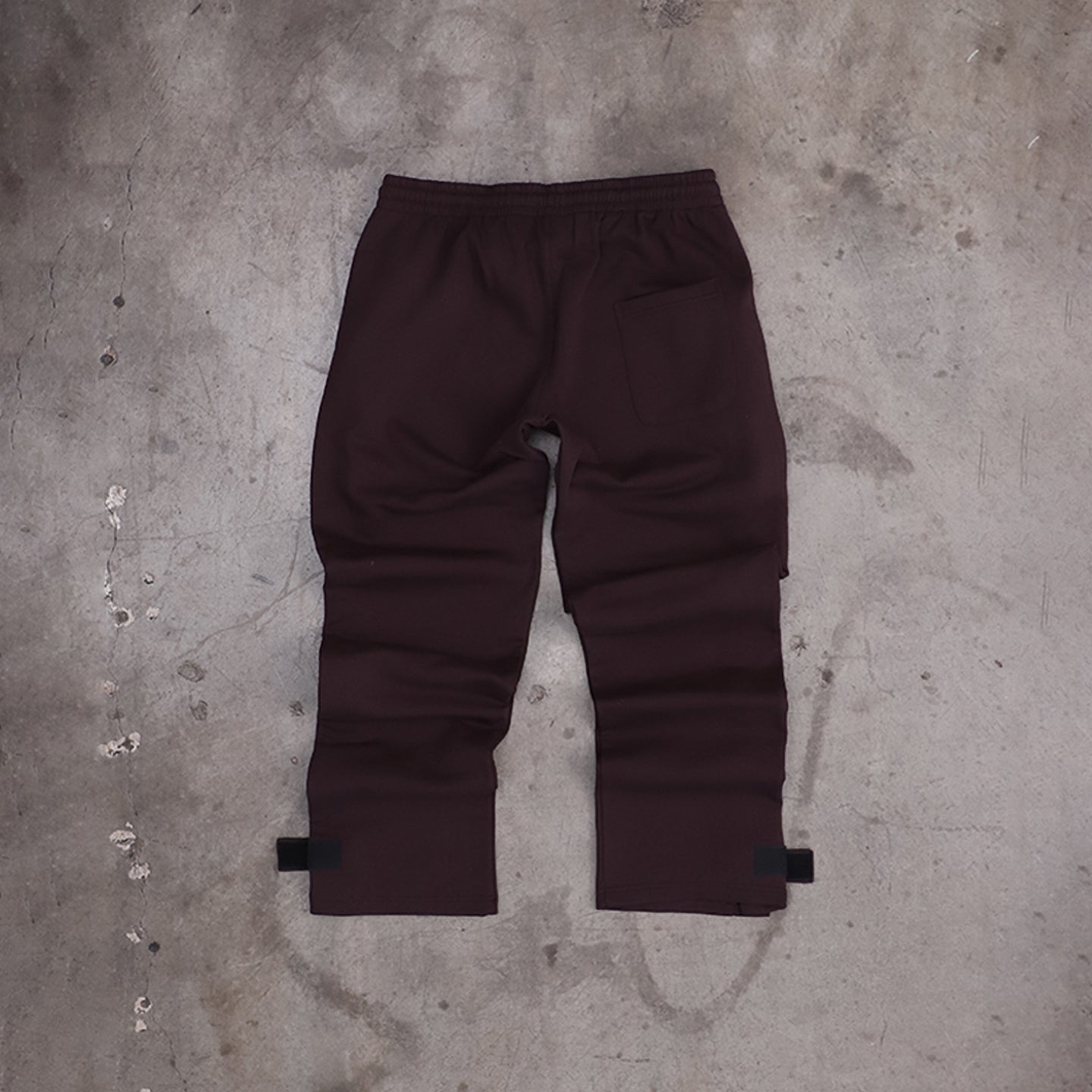 Snap Buttons Sweatpants (Chocolate Brown)