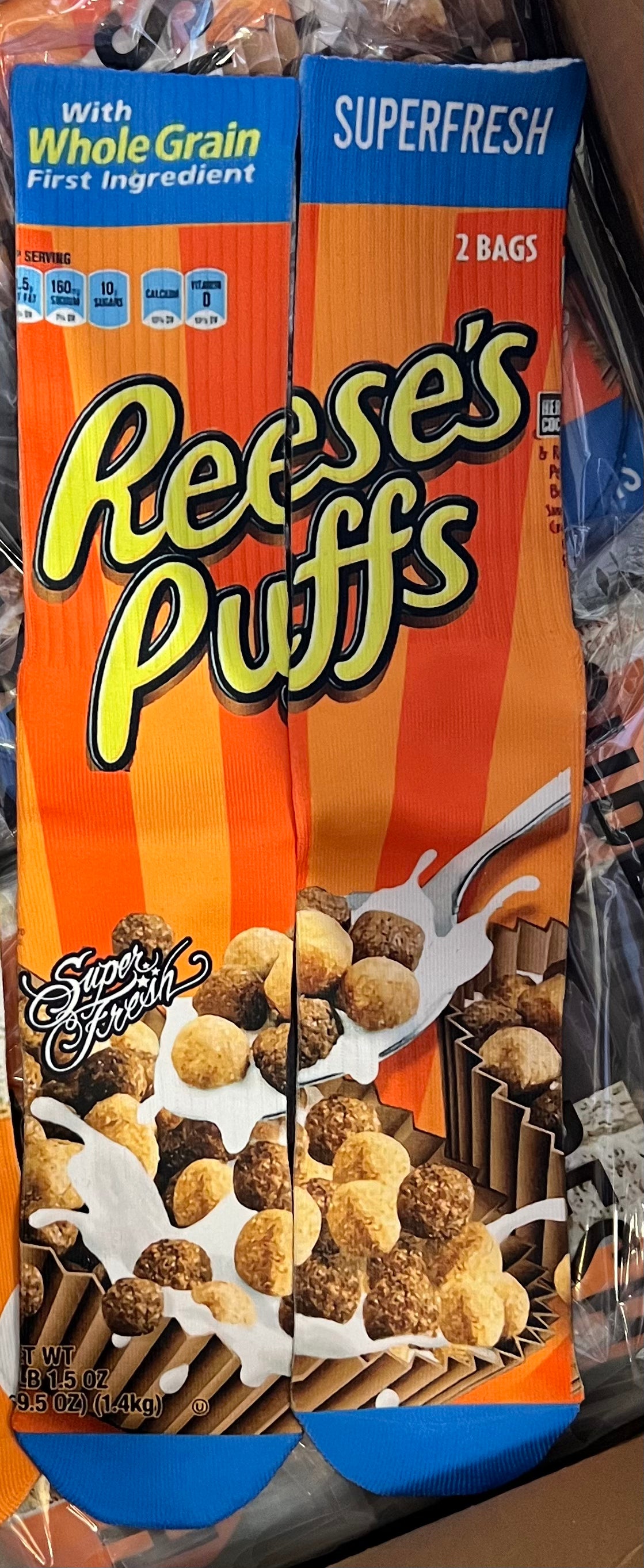 Reeses Puffs Socks