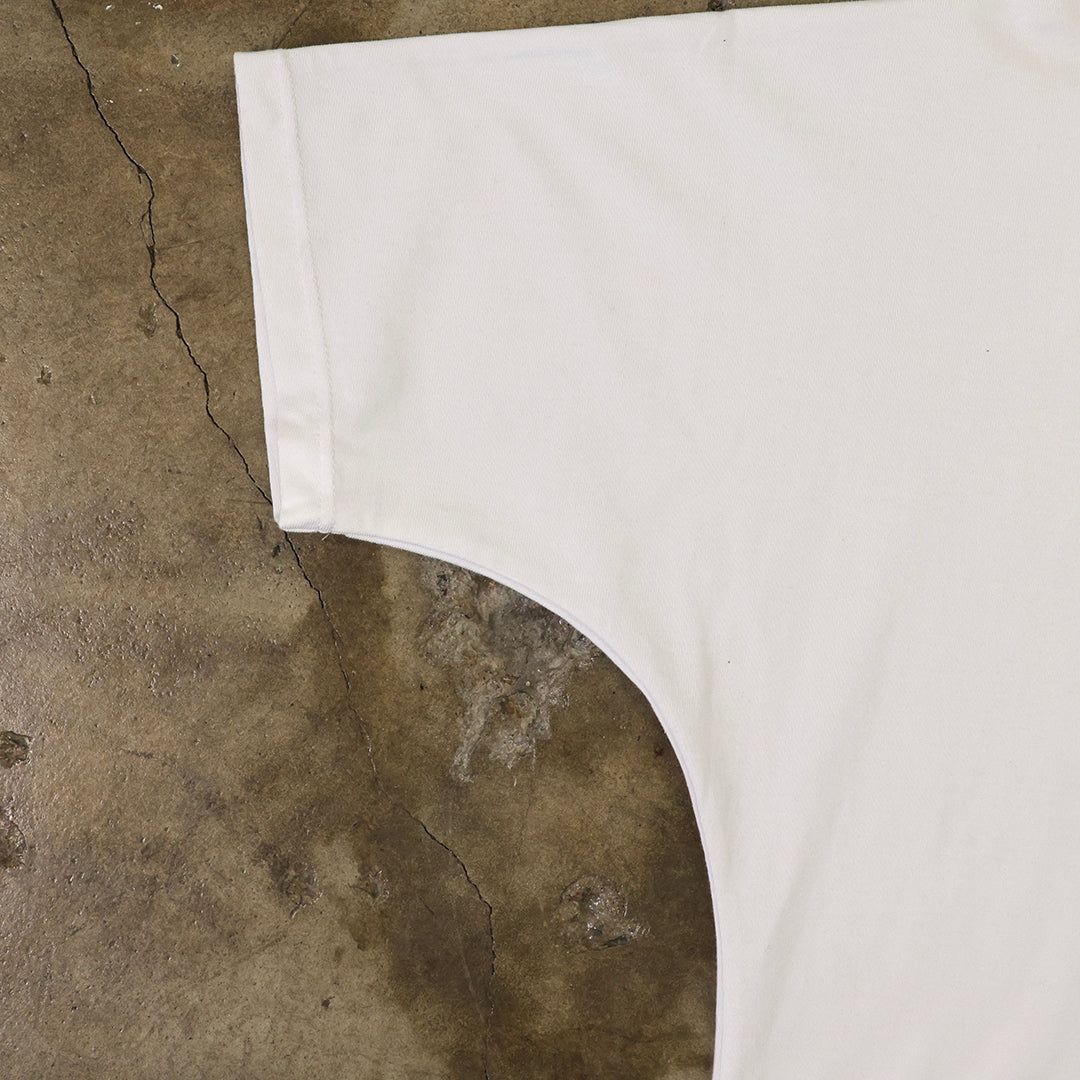 Cotton T-Shirts Seamless Sleeves (White)