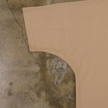 Cotton T-Shirts Seamless Sleeves (Light Tan)