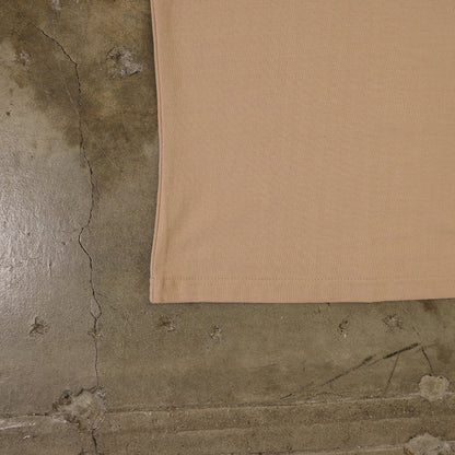 Cotton T-Shirts Seamless Sleeves (Light Tan)