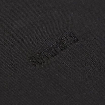 Cotton T-Shirts Seamless Sleeves (Black)