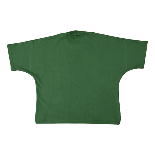 Cotton T-Shirts Seamless Sleeves (Green)