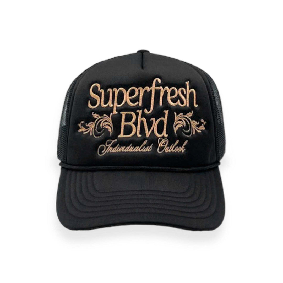 Black/Gold BLVD Trucker Snap