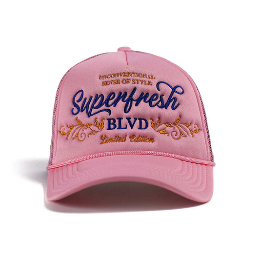 Pink BLVD Trucker Snap