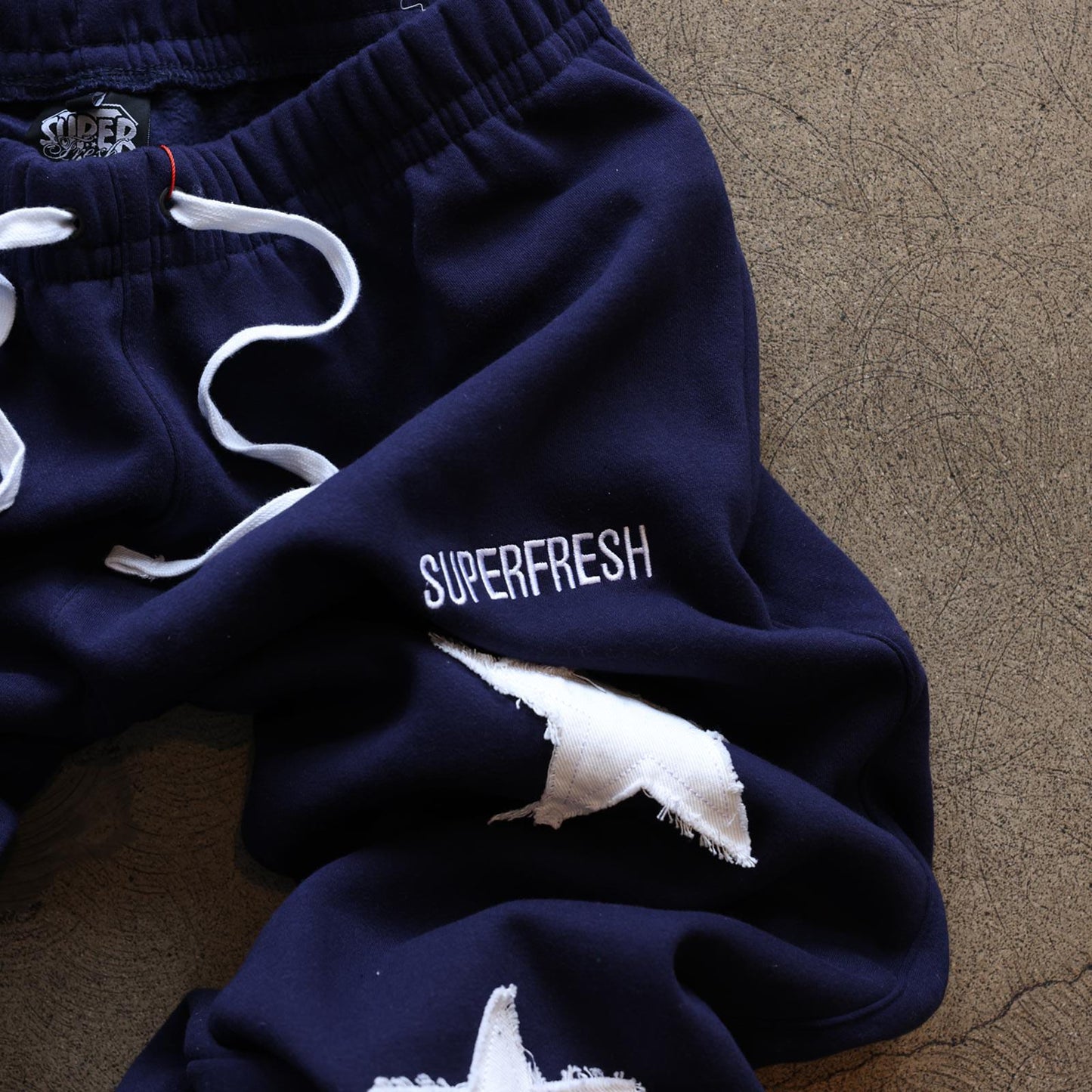 Stars Baggy Sweatpants (Navy)