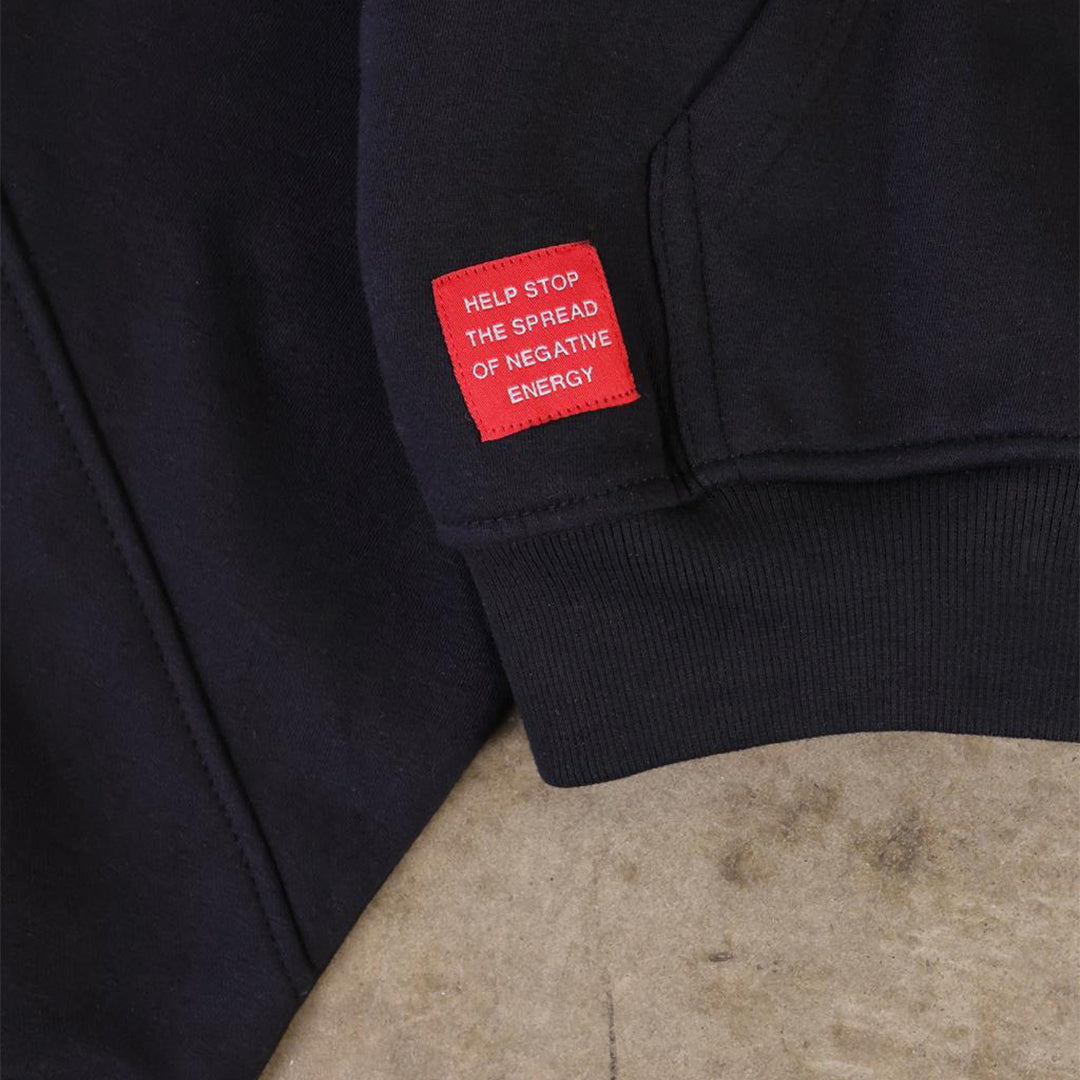 Drop Zip Hoodie (Black)