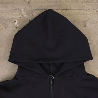 Drop Zip Hoodie (Black)