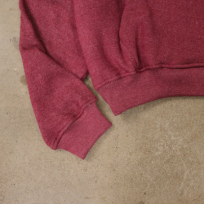 Raw Edge Hoodie (Burgundy)