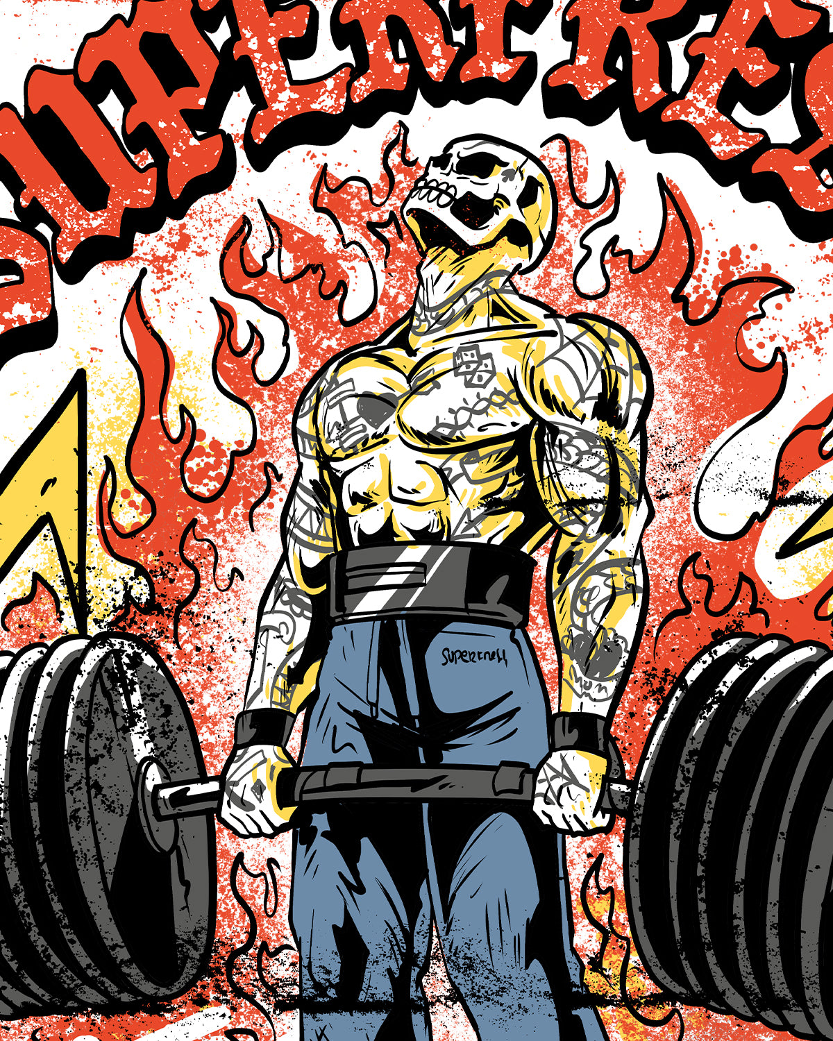 Skull Power Lift (Hoodie)