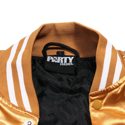Retro Lightweight Varsity Jacket (Gold)