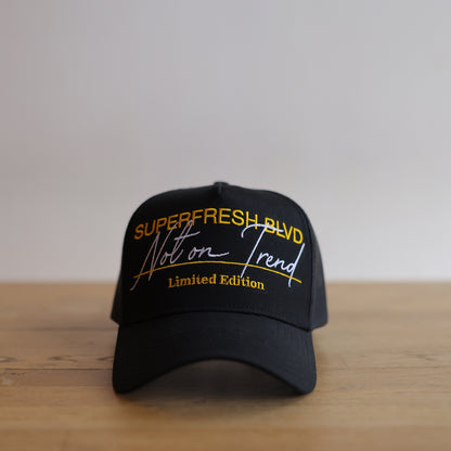 Black BLVD Trucker Snap