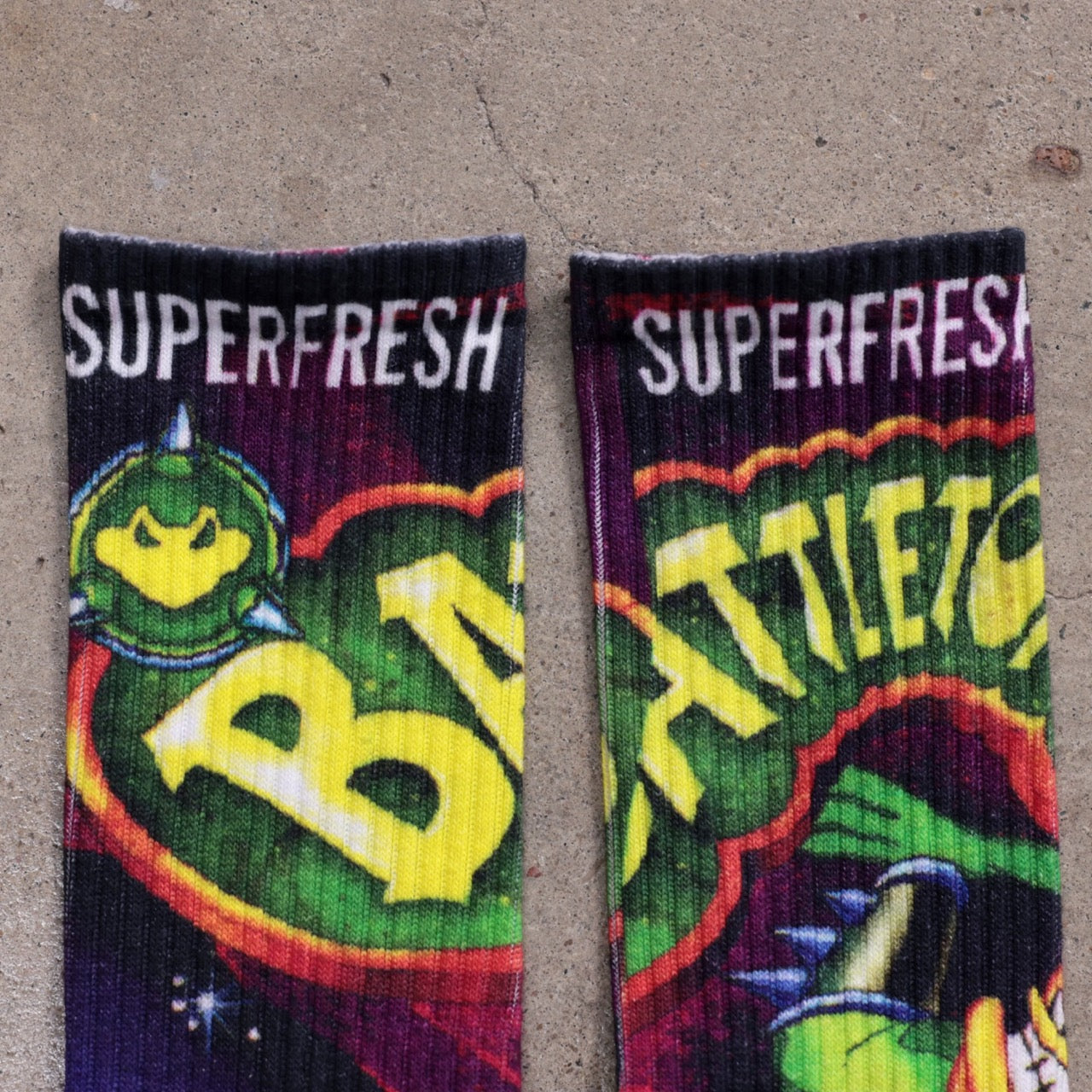 Battle Toads Cover Socks