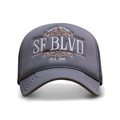 Charcoal BLVD Trucker Snap
