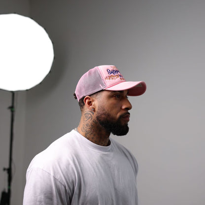 Pink BLVD Trucker Snap