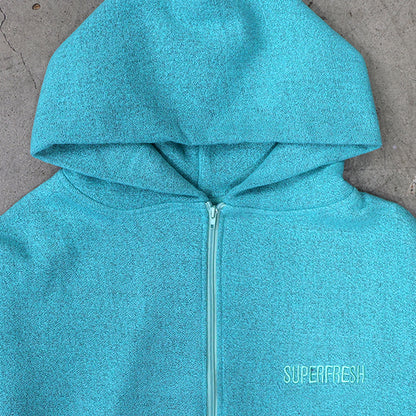 Cropped Hoodies (Turquoise)