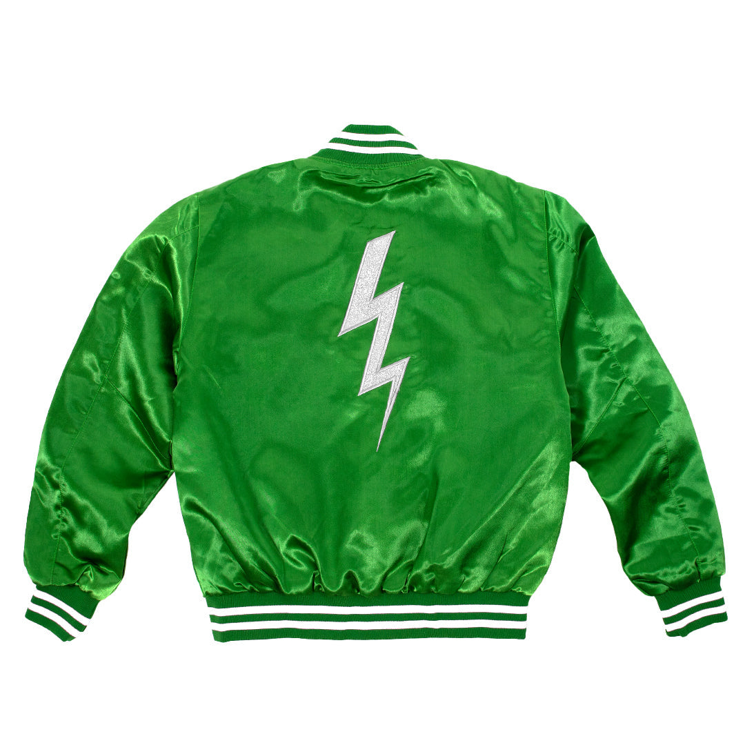 Retro Lightweight Varsity Jacket (Green)