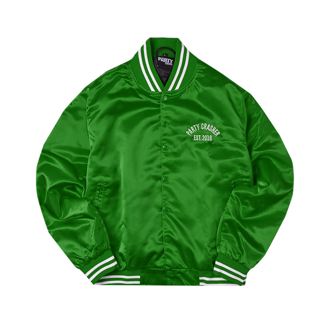 Retro Lightweight Varsity Jacket (Green)